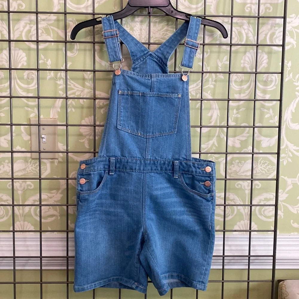 Old Navy jean overall shorts